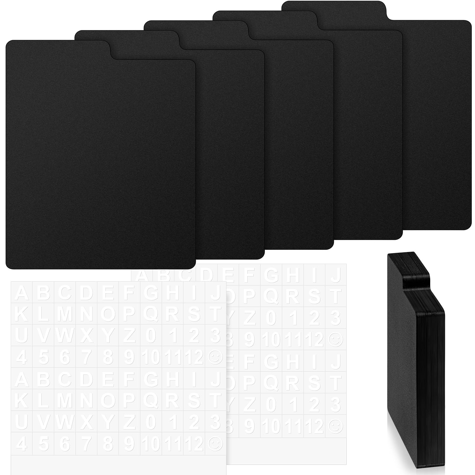 Skyygemm 50 Pcs Cd And Dvd Dividers With Tabs 5 X 5.5 Inch Compact Black Comic Book Disc Dividers Vinyl Cd Storage File Guides P