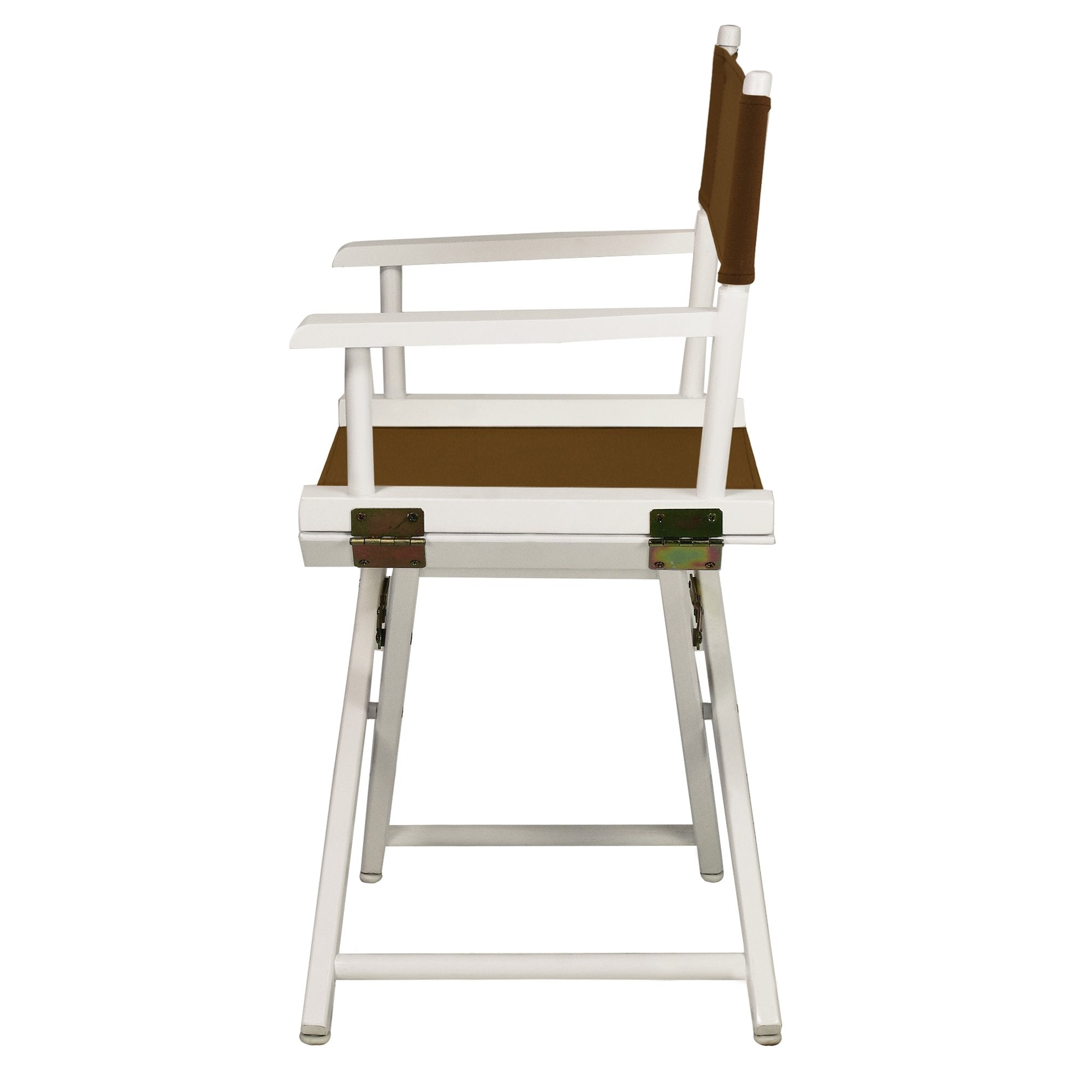 Casual Home 200-01/021-45 Director Chair 18" - Classic Height Whiteframe/Brown Canvas