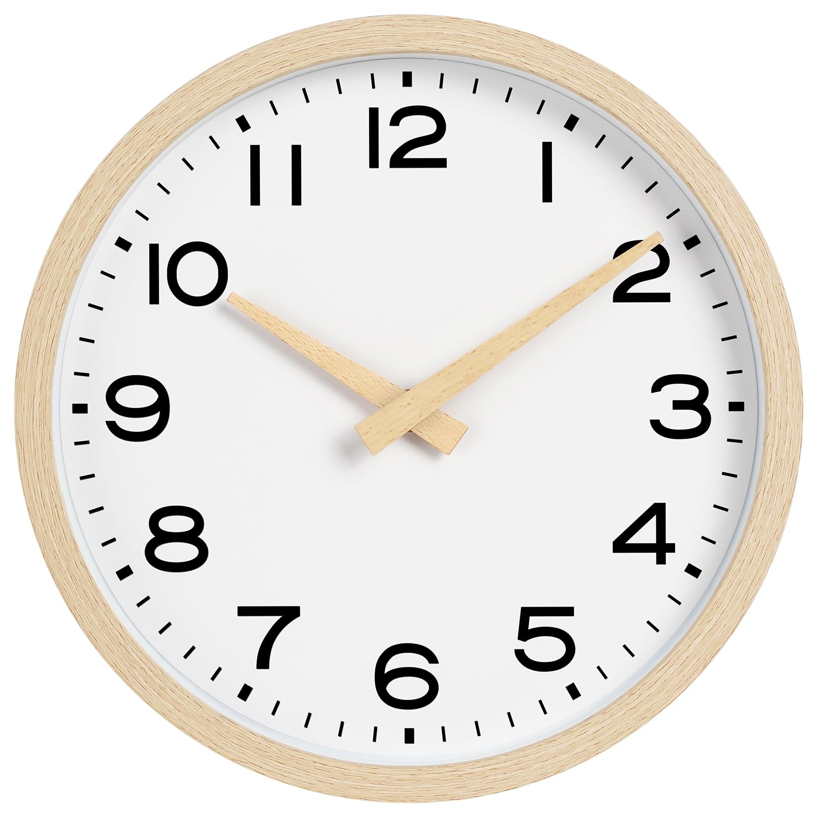 AKCISOT Wall Clock 12 Inch,Boho Office Wall Clocks Battery Operated Non Ticking,Silent Modern Clock Decorative for Kitchen,Bedro