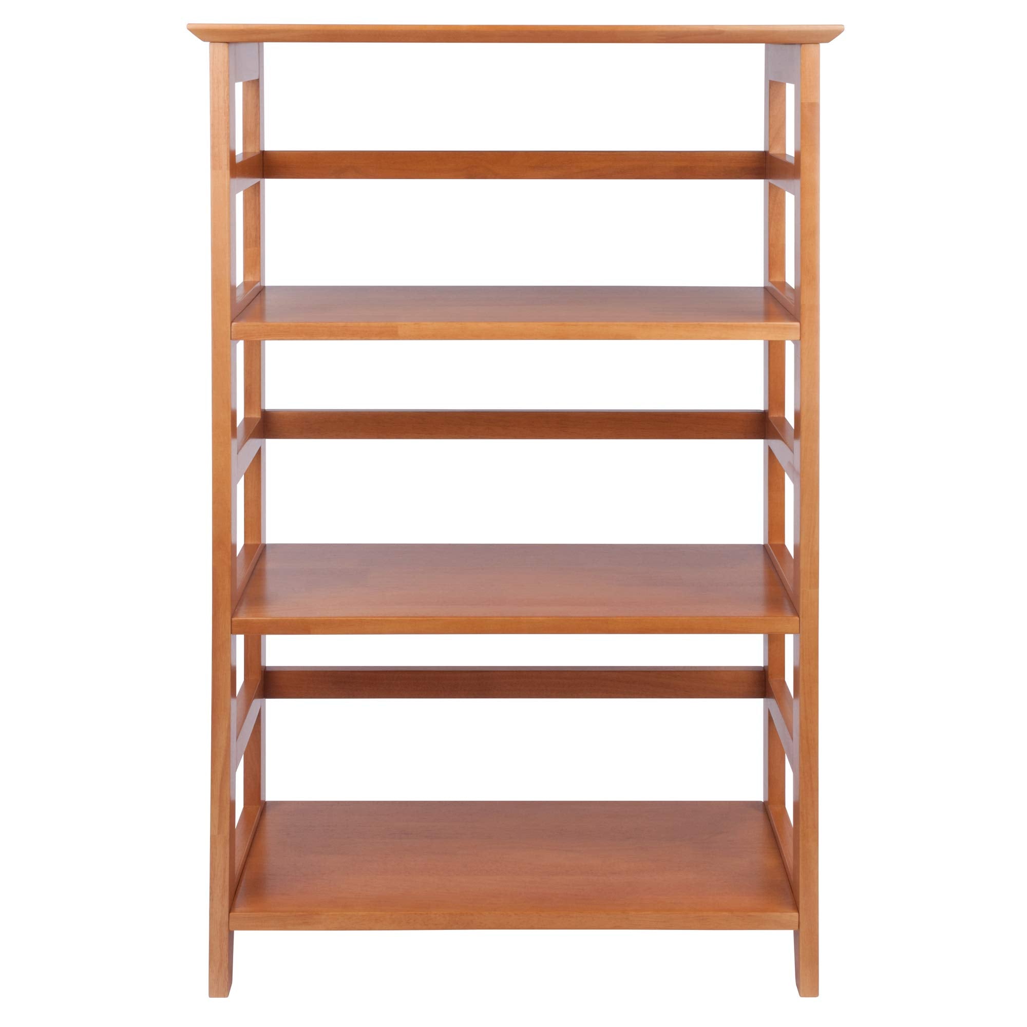Winsome Studio 3-Tier Bookshelf 42" Honey Pine Classic Display Bookcase for Home Storage