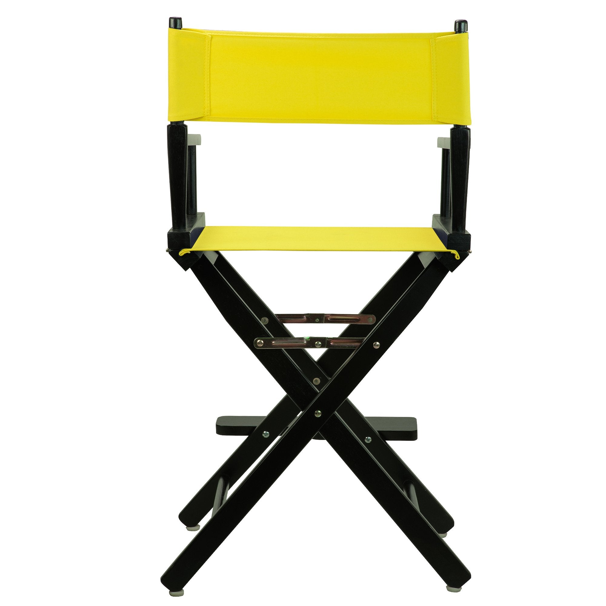 Casual Home Director's Chair ,Black Frame/Yellow Canvas,24" - Counter Height