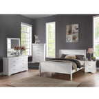 Acme Louis Philippe Nightstand in White