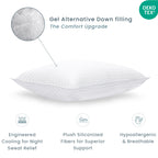 Threadmill Soft Bed Pillows King Size Set Of 2 | Down Alternative Cooling Bed Pillow For Sleeping | Soft Pillows For Bed | 20 X