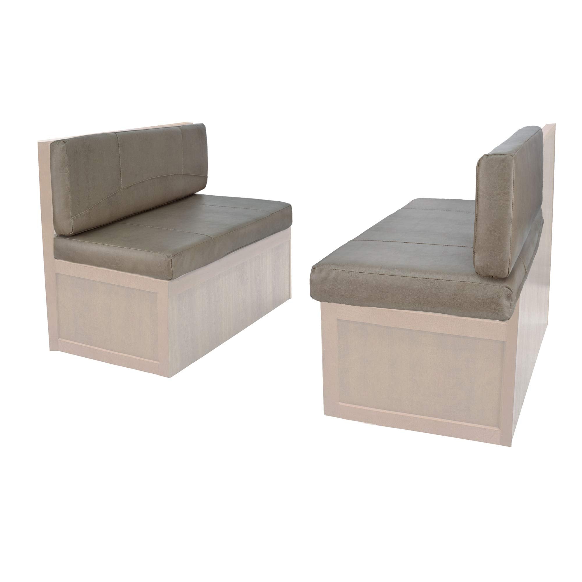 Recpro Rv Dinette Booth Cushions With Memory Foam Camper Trailer Bed (Putty, 40')