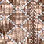 Kosas Home Sonora 24 X 36 Polyester Fabric Accent Rug In Terracotta/Ivory
