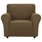 Znsayotx Super Stretch Chair Slipcover Universal Sofa Chair Covers For Living Room Dogs Pet Furniture Protector Spandex Armchair Slipcovers With Anti Slip Foam Sticks (Brown, Chair)