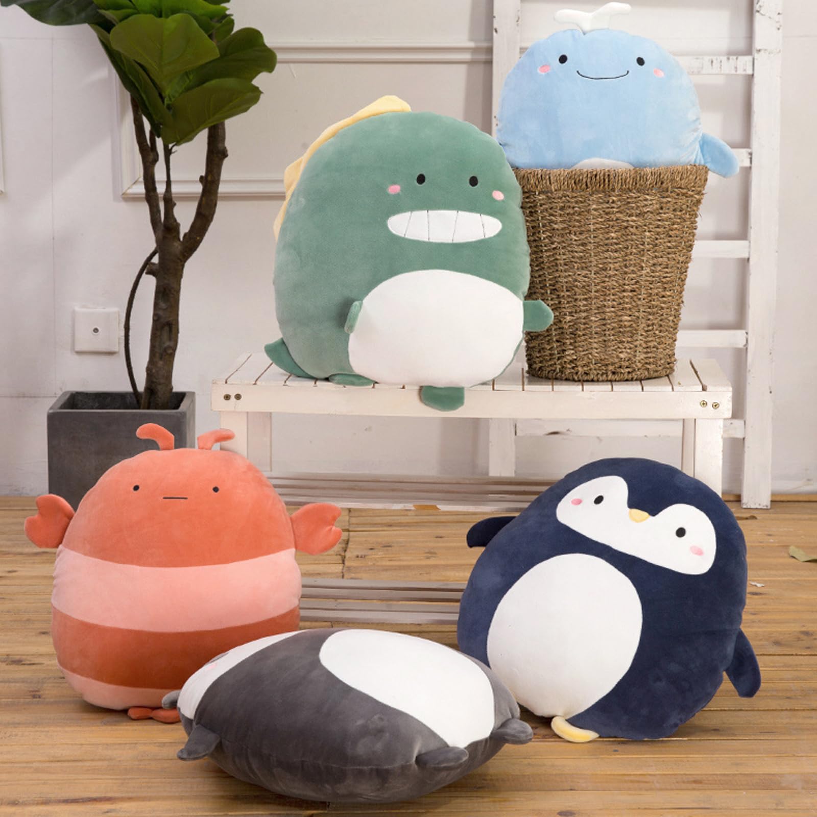 Panda Plush Pillow, 16 Inch Panda Stuffed Animal Toy Kawaii Panda Plushie Hugging Pillow Cute Cartoon Plush Animal Pillows Gifts
