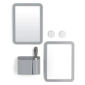 U Brands Locker Accessories Kit, Back To School Essentials, Grey, 6-Piece, Includes Whiteboard, Mirror And Organizing Supplies