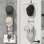 Linfidite 10 Pack Hat Rack Hanger Holder Organizer Flexible Multi Hook Wall Mounted Over Door Baseball Cap Display Storage Rack
