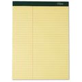 Tops 63396 Double Docket Ruled Pads, 8 1/2 X 11 3/4, Canary, 100 Sheets, 6 Pads/Pack