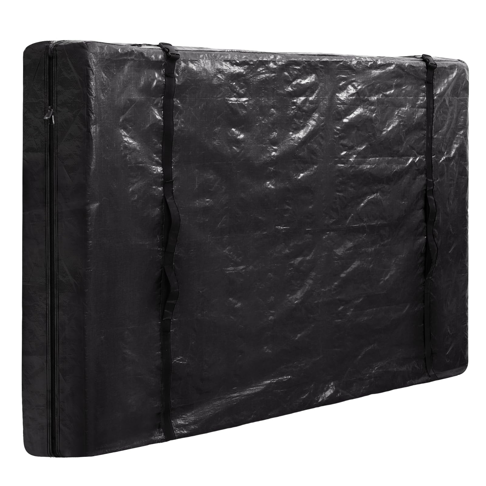 Ticonn Mattress Bags For Moving, Cali King Mattress Cover For Moving, Heavy Duty, Full-Around Handle With Adjustable Buckles, Mattress Storage Bag & Moving Supplies (Black, Cali King)