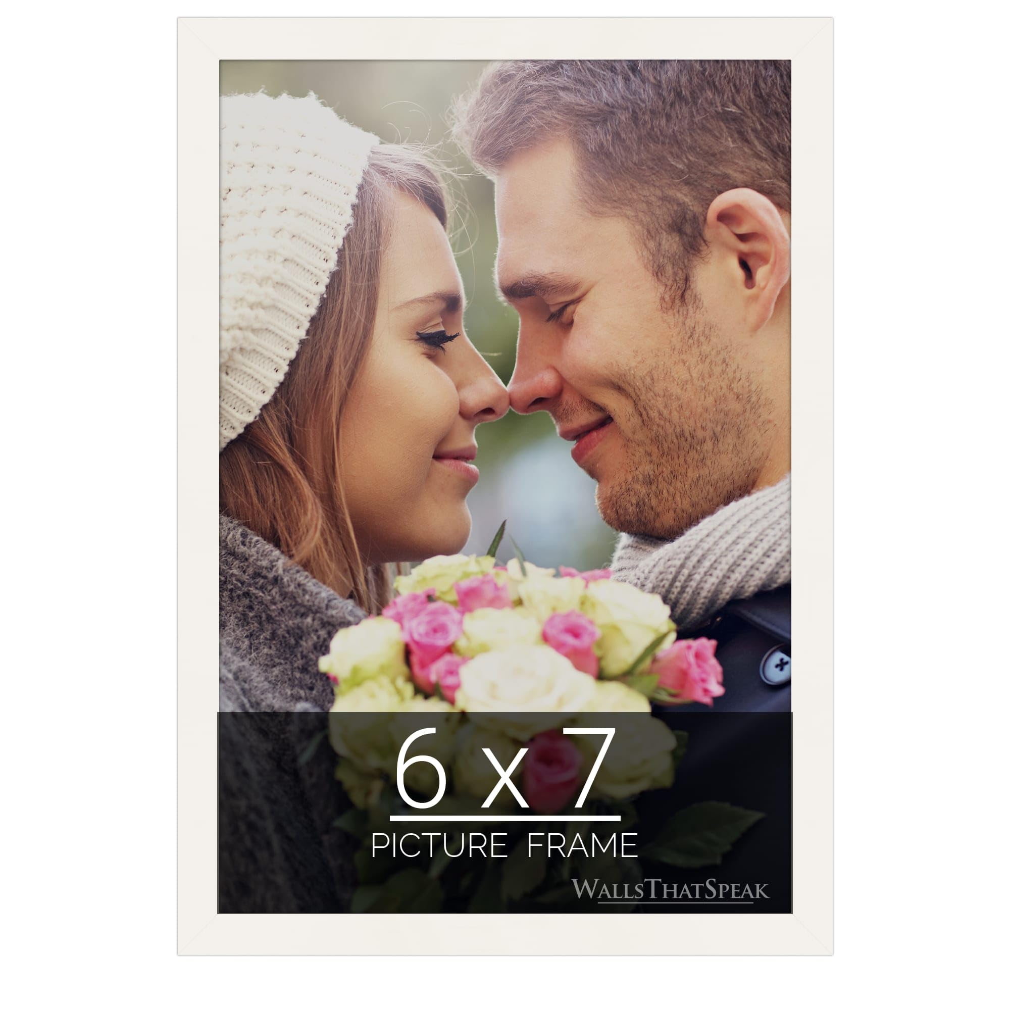 wallsthatspeak 6x7 white Picture Frame for Puzzles Posters Photos or Artwork