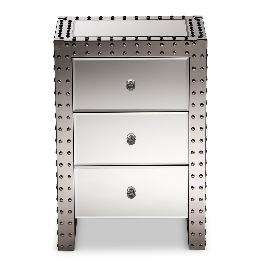 Baxton Studio Nightstand, Medium