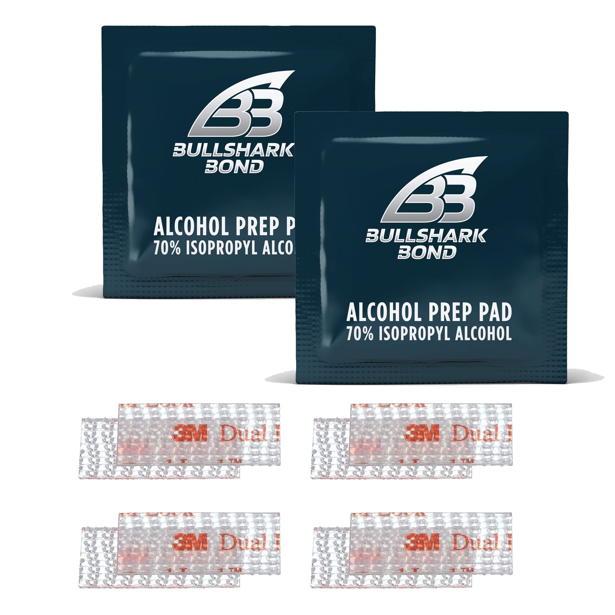 Ez Pass/I-Pass/Toll Tag Clear Tape Mounting Kit, Bullshark Bond 4 Sets (8 Strips) 3M Double Sided Adhesive Scotch Strips With Ve