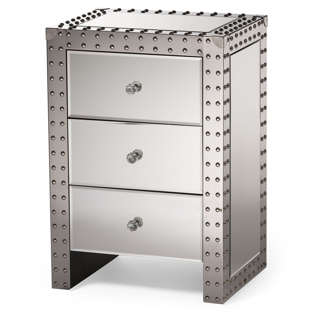 Baxton Studio Nightstand, Medium