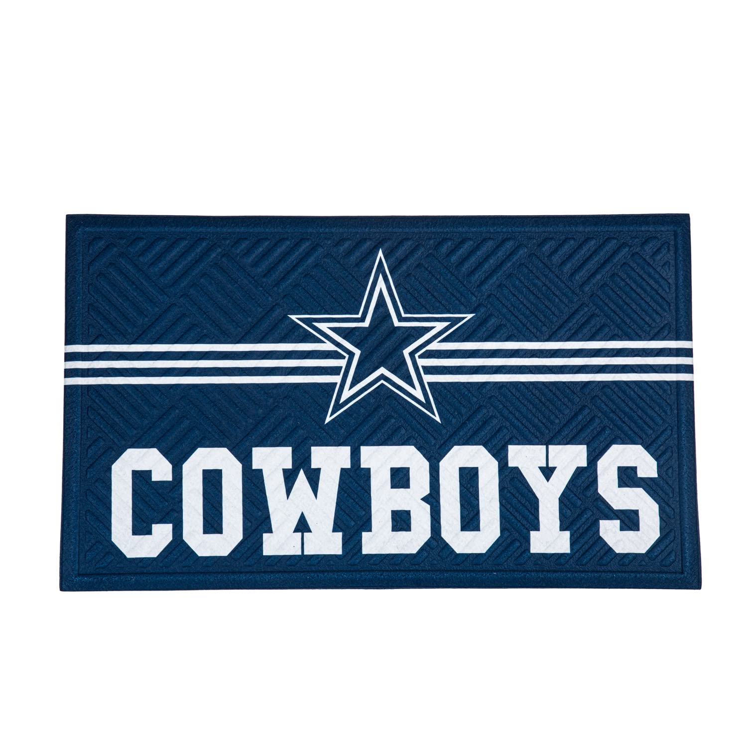 Team Sports America Nfl Entrance Doormat | 28 X 16 Inches | Embossed Cross Hatch | Non - Slip Backing | Indoor And Outdoor Home