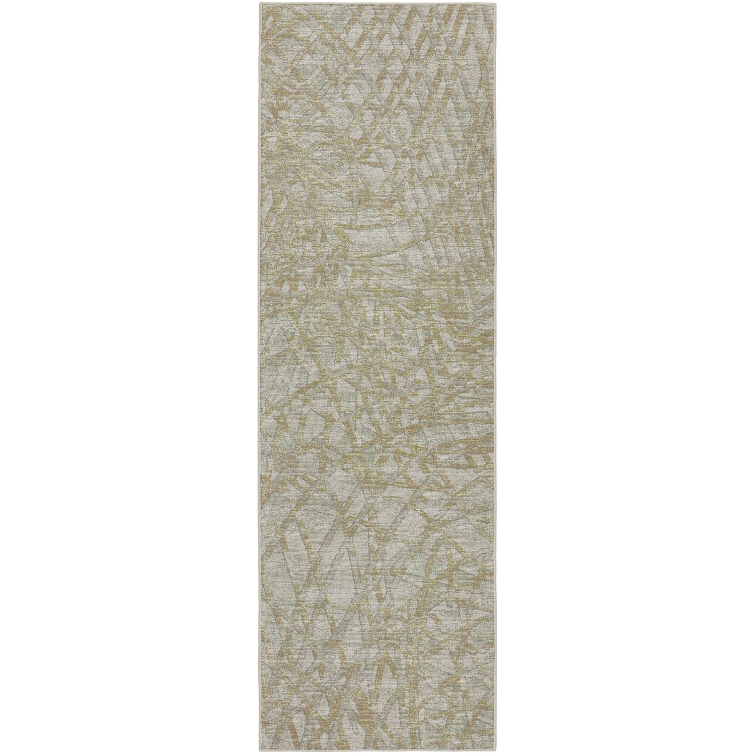 Winslow Wl2 Green Transitional Rug Runner 2' 6" X 12'