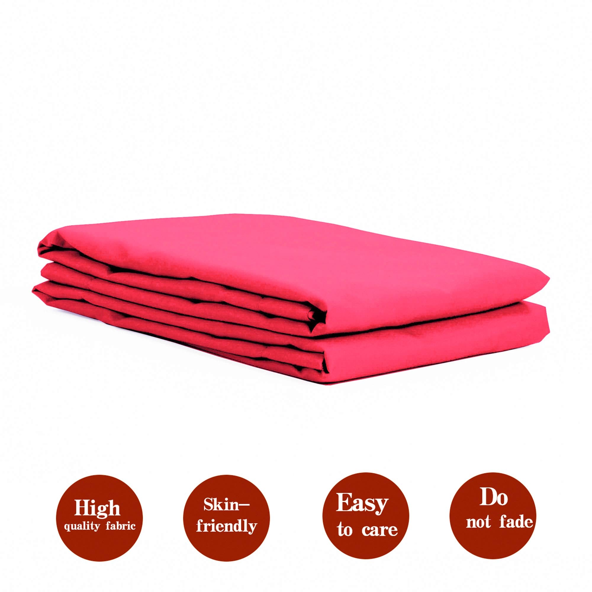 Ntbay 100% Brushed Microfiber King Pillow Shams Set Of 2, Super Soft And Cozy, Wrinkle, Fade, Stain Resistant 20X36 Inches Oxford Pillowcases, Magenta