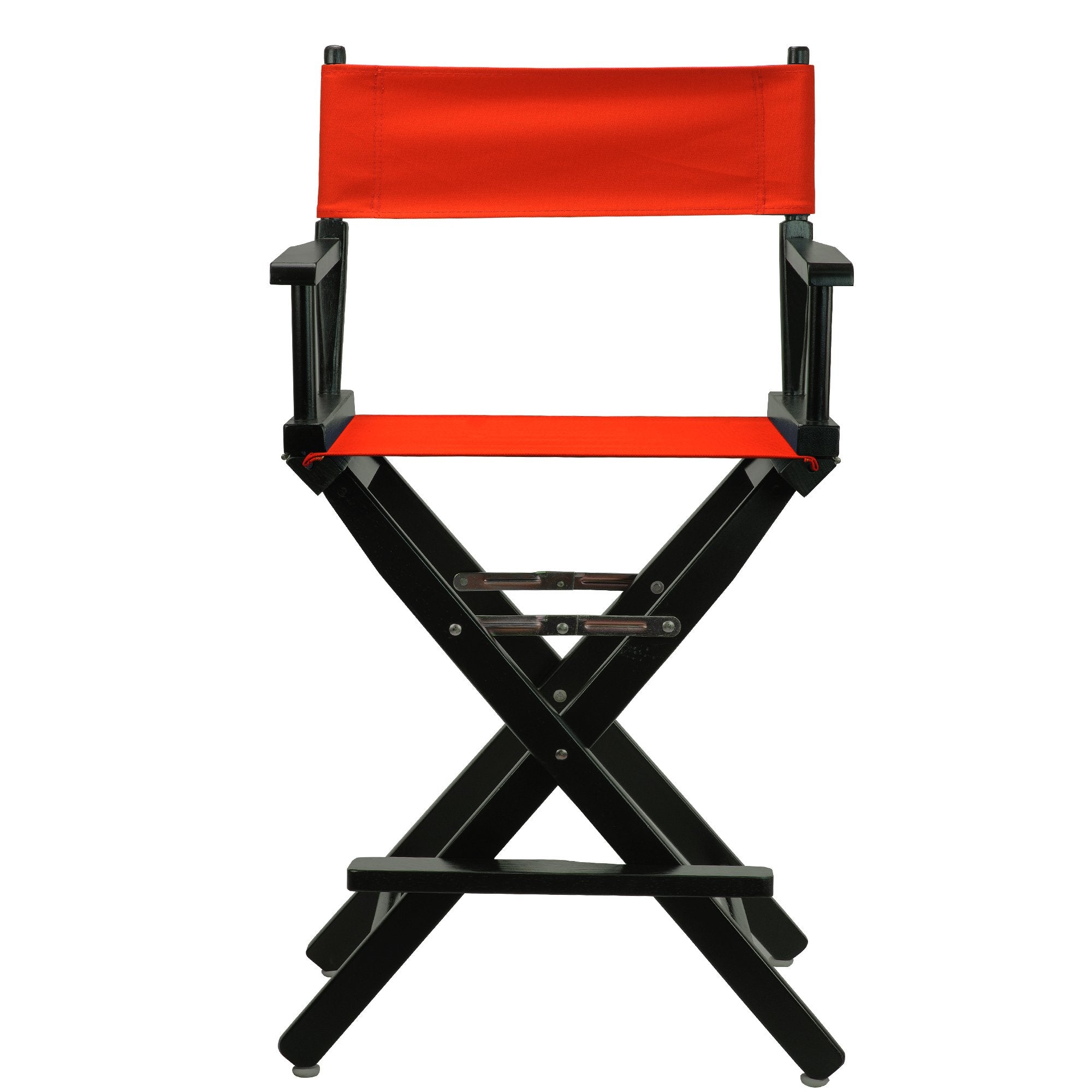 Casual Home 24" Director's Chair Black Frame-with Red Canvas, Counter Height