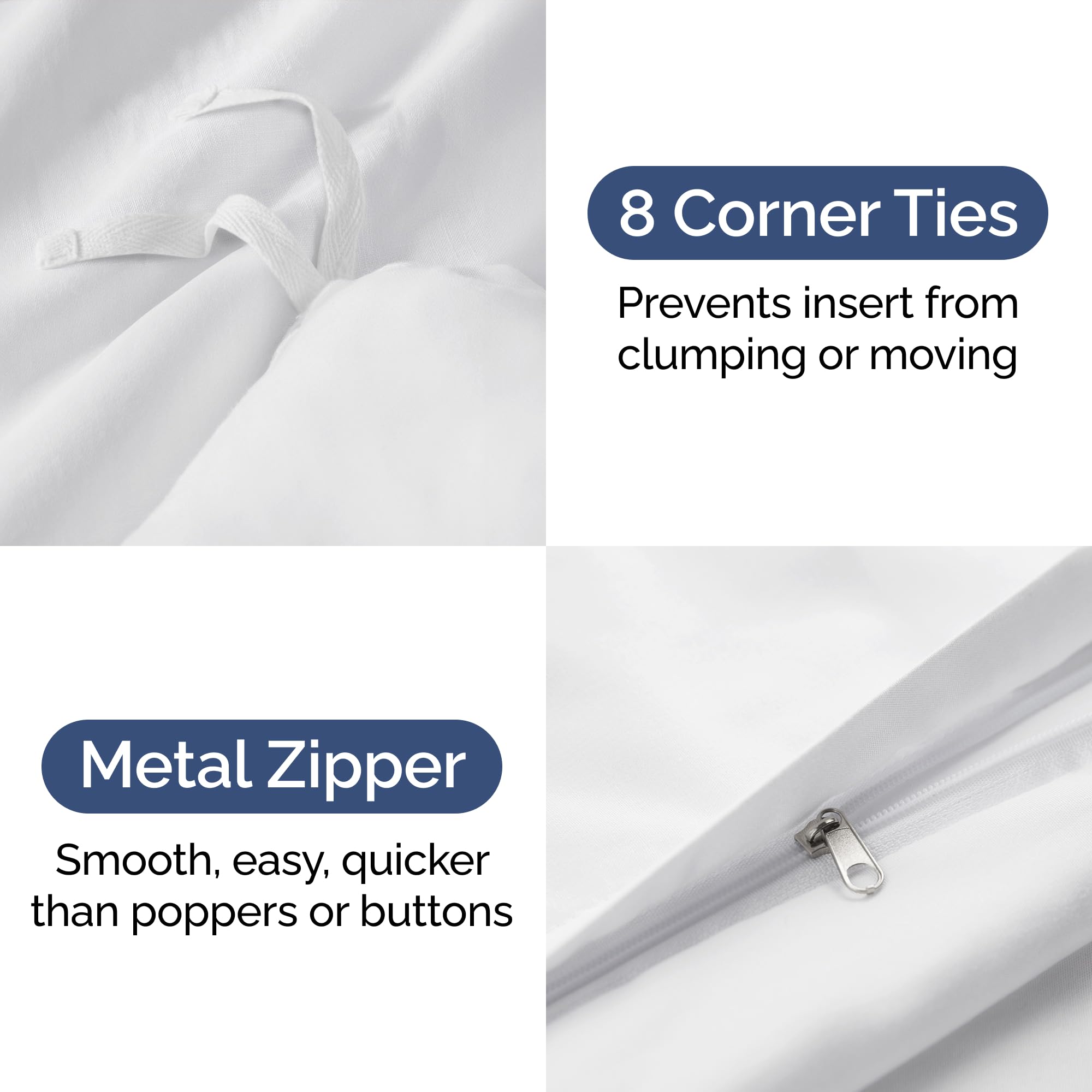 Duvet Cover Twin/Twin Xl Size Set - Extra Soft Twin/Twin Xl Size Duvet Cover 68 X 90 With 1 Pillow Shams - Hotel Luxury And Fade Free With Zipper Closures & Ties - Breathable Bedding Set (Off White)