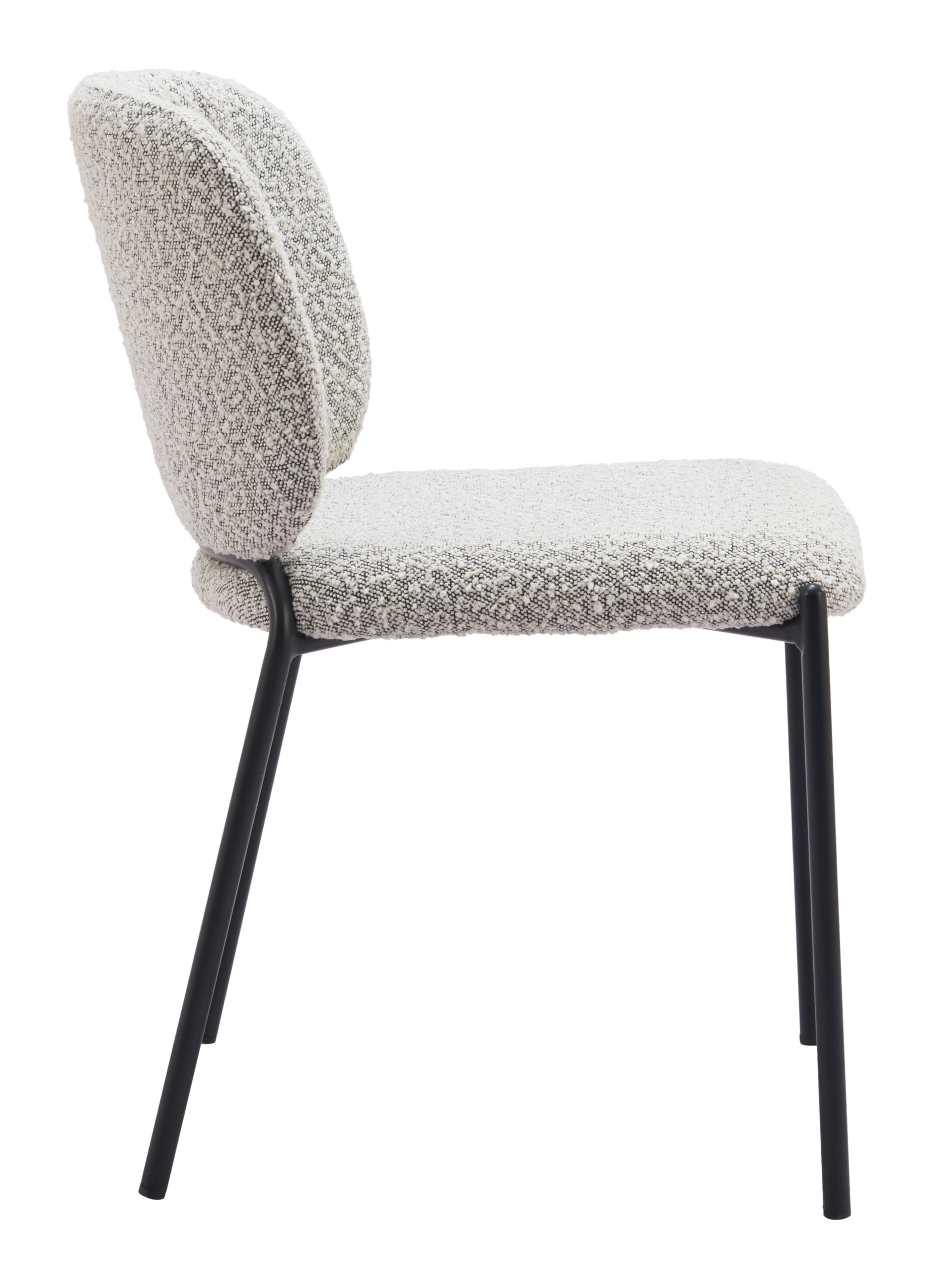 Zuo Plat Dining Chair (Set of 2) Gray