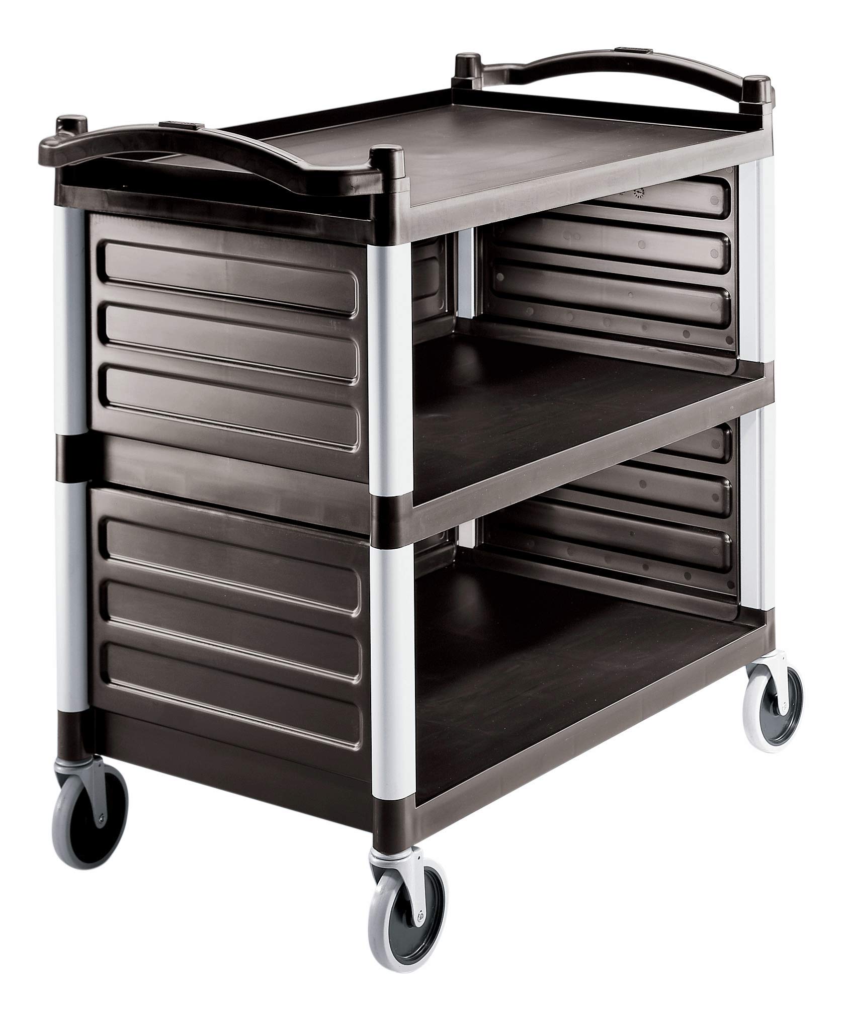 Cambro Bc340Kdp110 Single Shelf Panel Set For Kd Utility Cart Black Case Of 1