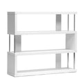 Baxton Studio Barnes 3-Shelf Modern Bookcase, White