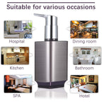 Boperzi 2 Pack Soap Dispenser Rust Proof Refillable Liquid Hand & Dish Soap Dispenser Set Leak Proof Plastic Chorme Pump For Kit