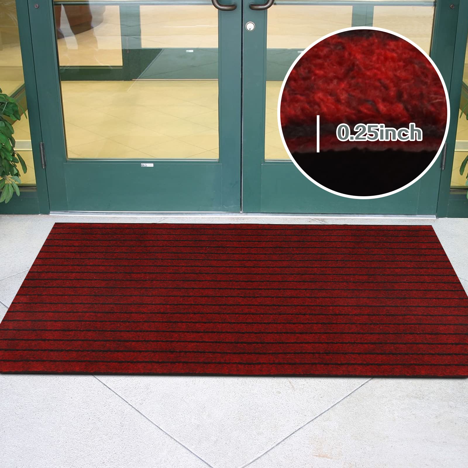 Custom Size Runner Rug 4 Ft X 44 Ft, Zgr 2-82Ft Carpet Runners Hallway Entryway Kitchen Garage Laundry Room Area Rugs With Non-S