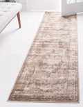 Unique Loom Sofia Collection Area Rug - Salle Garnier (2 x 8 Runner, Beige/ Ivory)