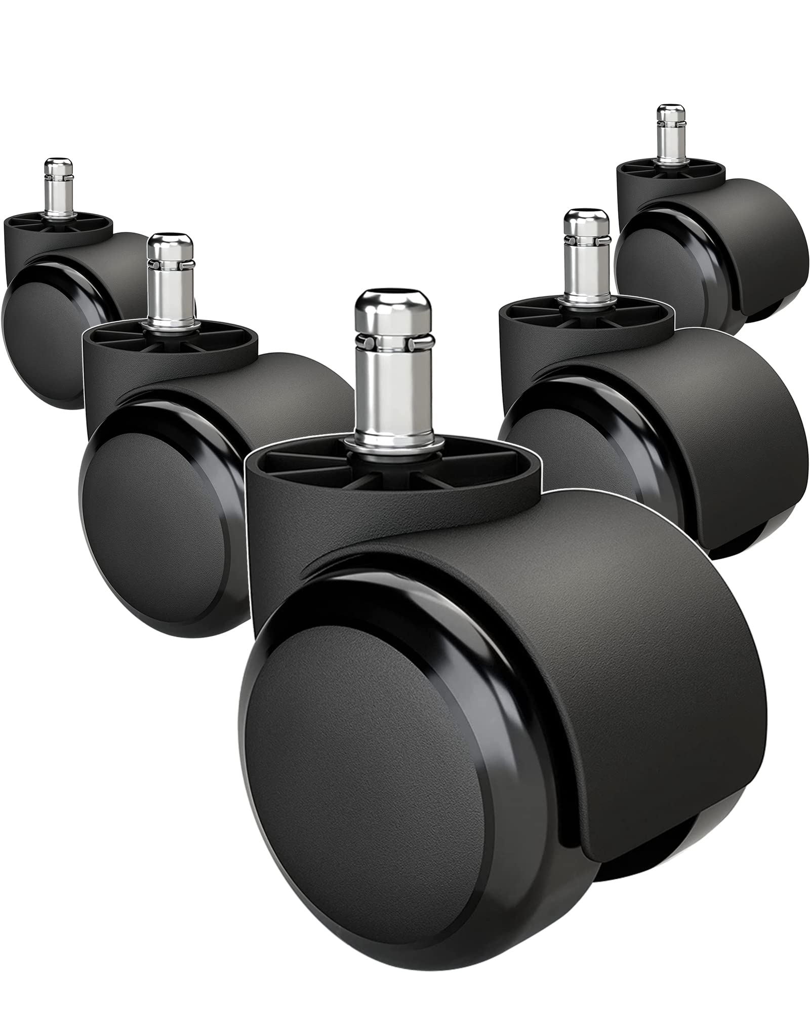 Office Chair Wheels Brozigo Chair Wheels Replacement 5-Pack, Office Chair Casters Heavy Duty Replacement For Hardwood Floors And