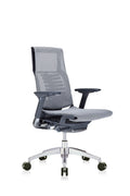Eurotech Seating Powerfit Charcoal Frame-All Mesh Desk Chair, Black
