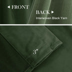 Lazzzy Green Velvet Curtain Thermal Insulated Curtains 120 Inch Long Drapes For Bedroom Living Room Darkening Window Treatments Rod Pocket, Set Of 2, Moss Green
