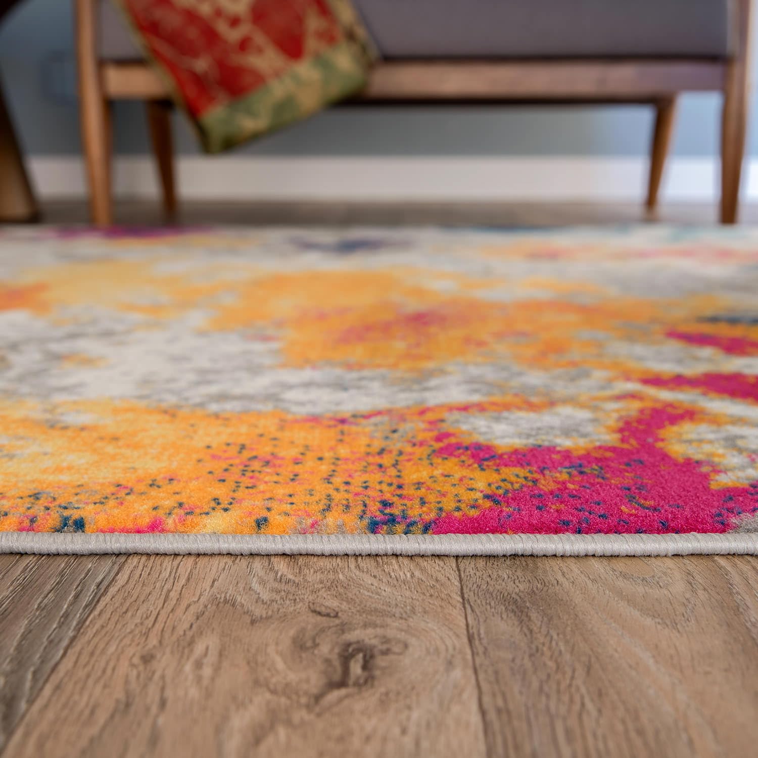 Rugshop Sky Collection Modern Abstract Runner Rug 2'7'' X 12' Multi