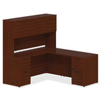 Lorell Prominence 2.0 Mahogany Laminate Box/Box/File Left-Pedestal Desk