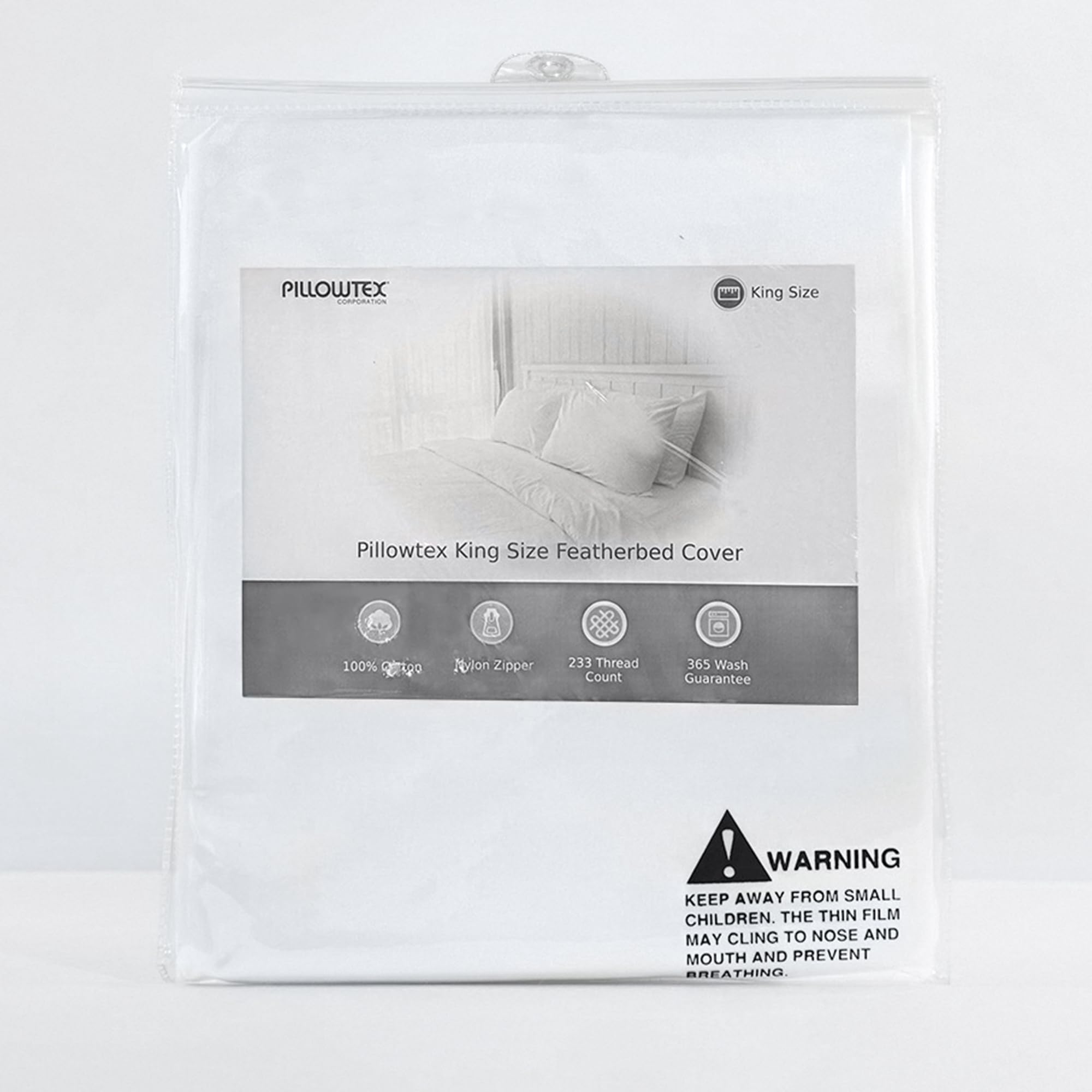 Pillowtex Featherbed Cover 100% Cotton (King)