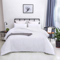 Houseri White Comforter Full Size Fluffy Solid White Bedding Comforters Sets Full Puffy Plain White Cozy Bed Quilts Teen Girls B