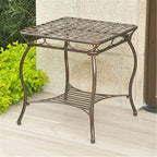 International Caravan Santa Fe Iron Nailhead Side Table