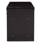 Baxton Studio Entryway Bench, Espresso