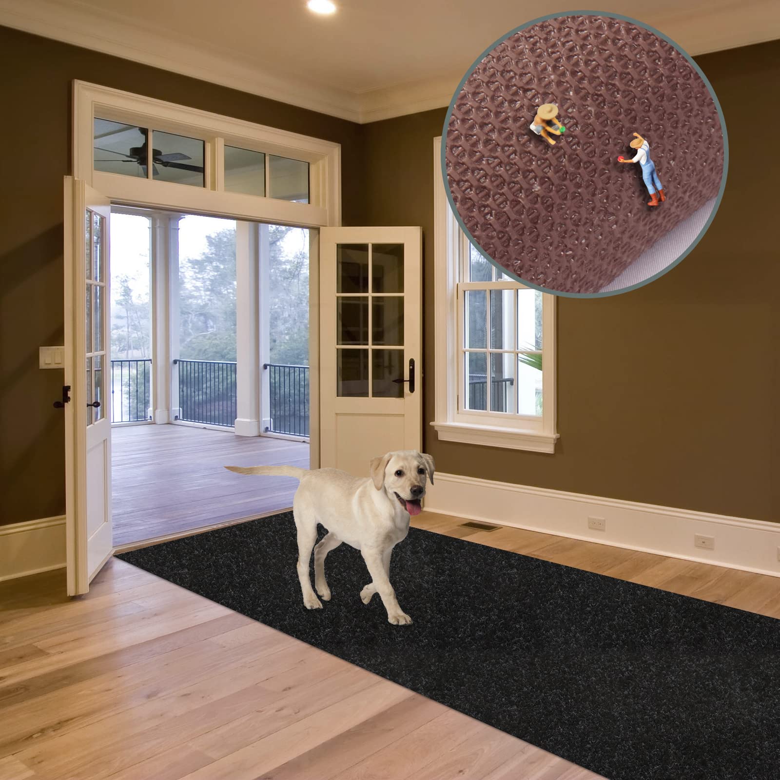 Custom Size Runner Rug 4 Ft X 49 Ft, Zgr 2-82Ft Carpet Runners Hallway Entryway Kitchen Garage Laundry Room Area Rugs With Non-S