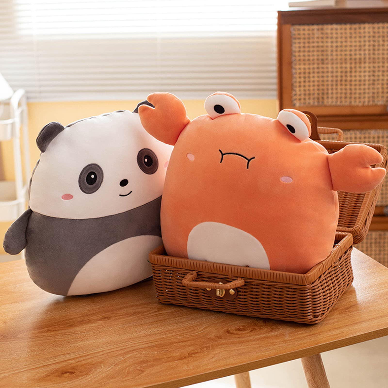 Lannery Panda Plush Pillow, Panda Stuffed Animal Toy Kawaii Panda Plushies Hugging Pillow Gifts For Room Decor Birthday Valentin
