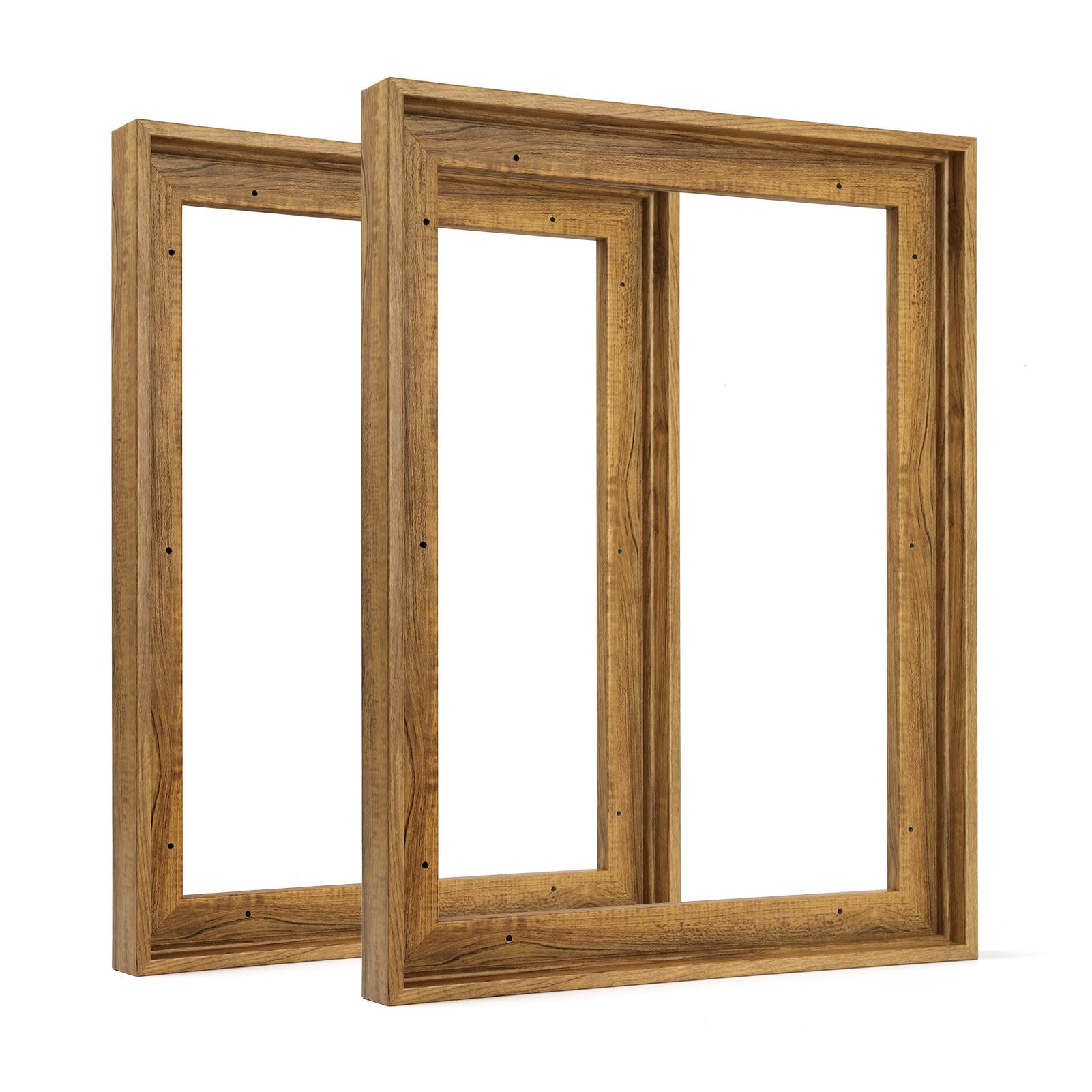FOLKOR Floating Frame for 12x16 Inch Canvas Painting 0.6-0.8    Deep, 2 Pack Floater Frame for Canvas Prints, Art frame for Wall