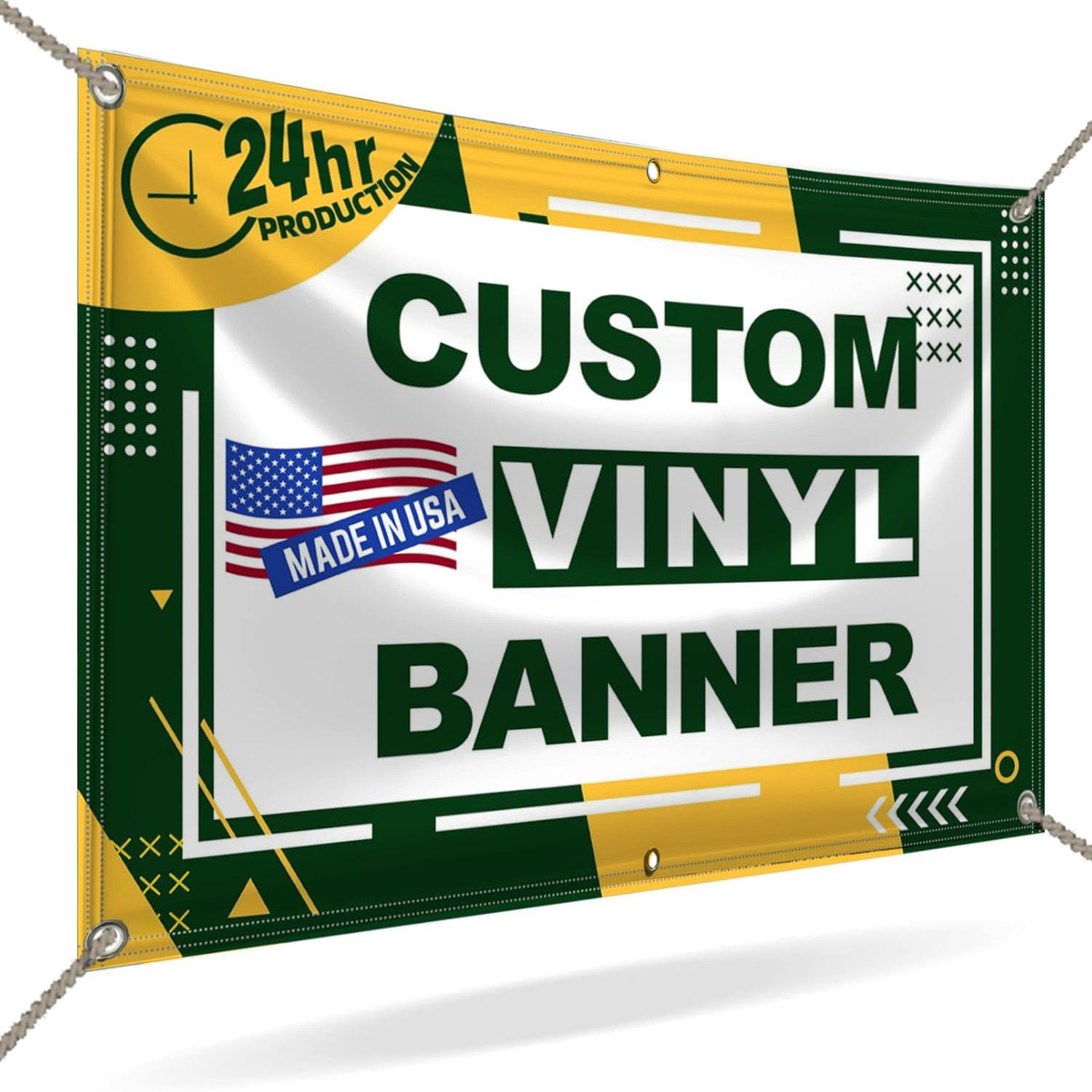 Tfen Custom Vinyl Banner 10'X15'- Personalized Customized Full Color For Business, Graduation, Birthday Parties, Indoor Outdoor