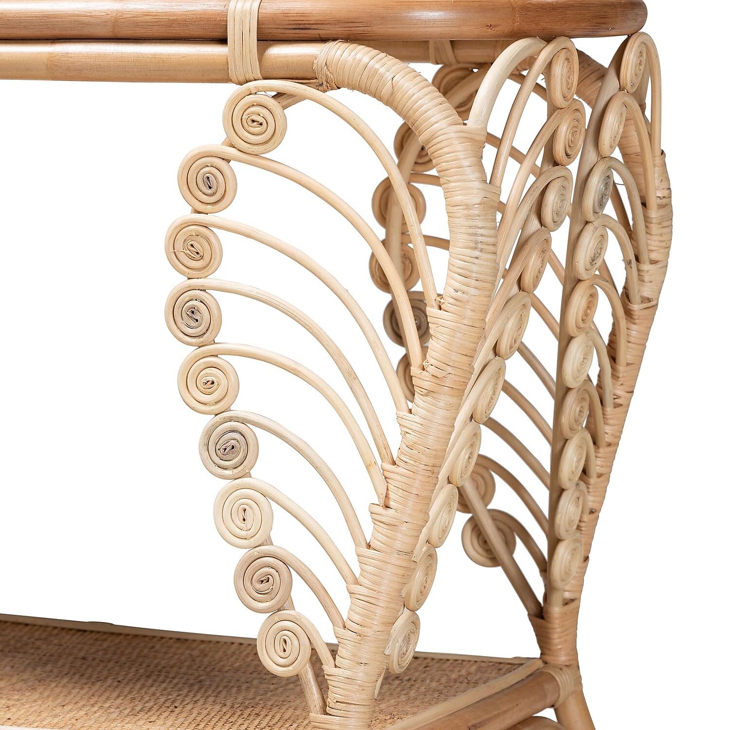 Baxton Studio Bastet 39.4-inch W x 16.5-inch D Console Table, Natural Brown (232-13225-HiT)