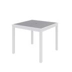 Olio Designs Series Ivy Square Patio Table, Grey/White