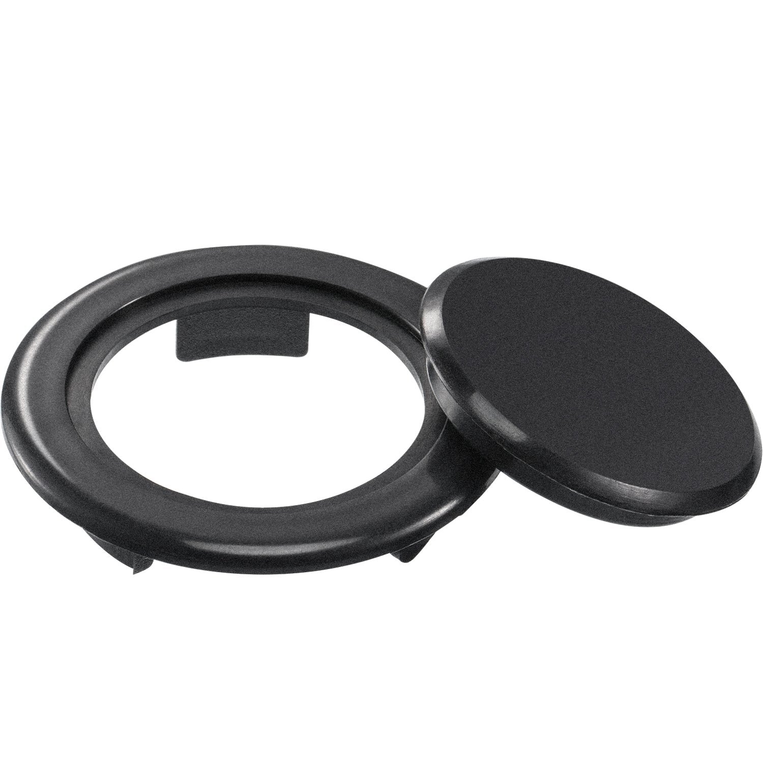 2 Inch Patio Table Umbrella Hole Ring And Cap Set, Standard Size Umbrella Thicker Hole Ring Plug And Cap Set (Black, 1 Set)