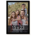 wallsthatspeak 15x23 Black Picture Frame for Puzzles Posters Photos or Artwork