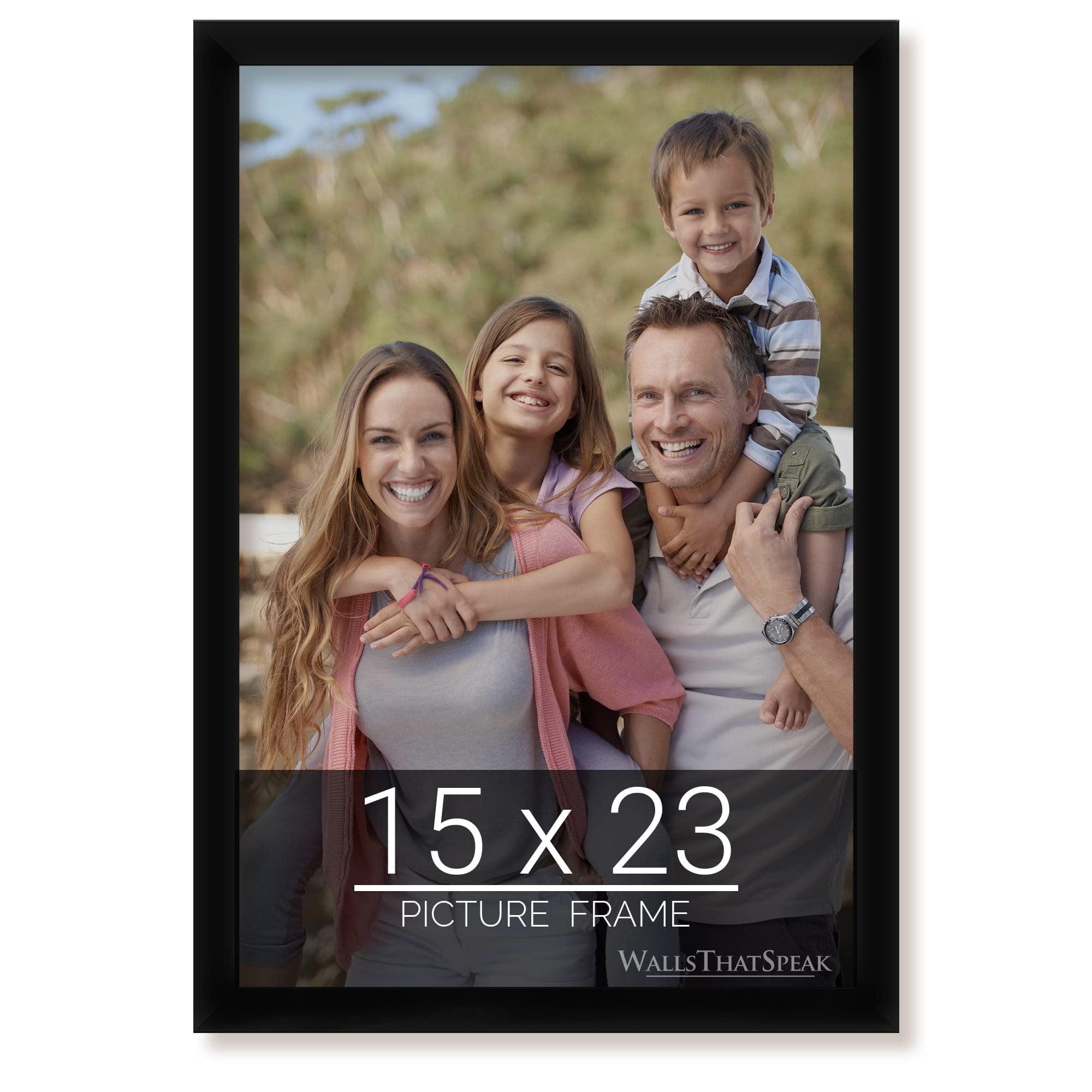 wallsthatspeak 15x23 Black Picture Frame for Puzzles Posters Photos or Artwork