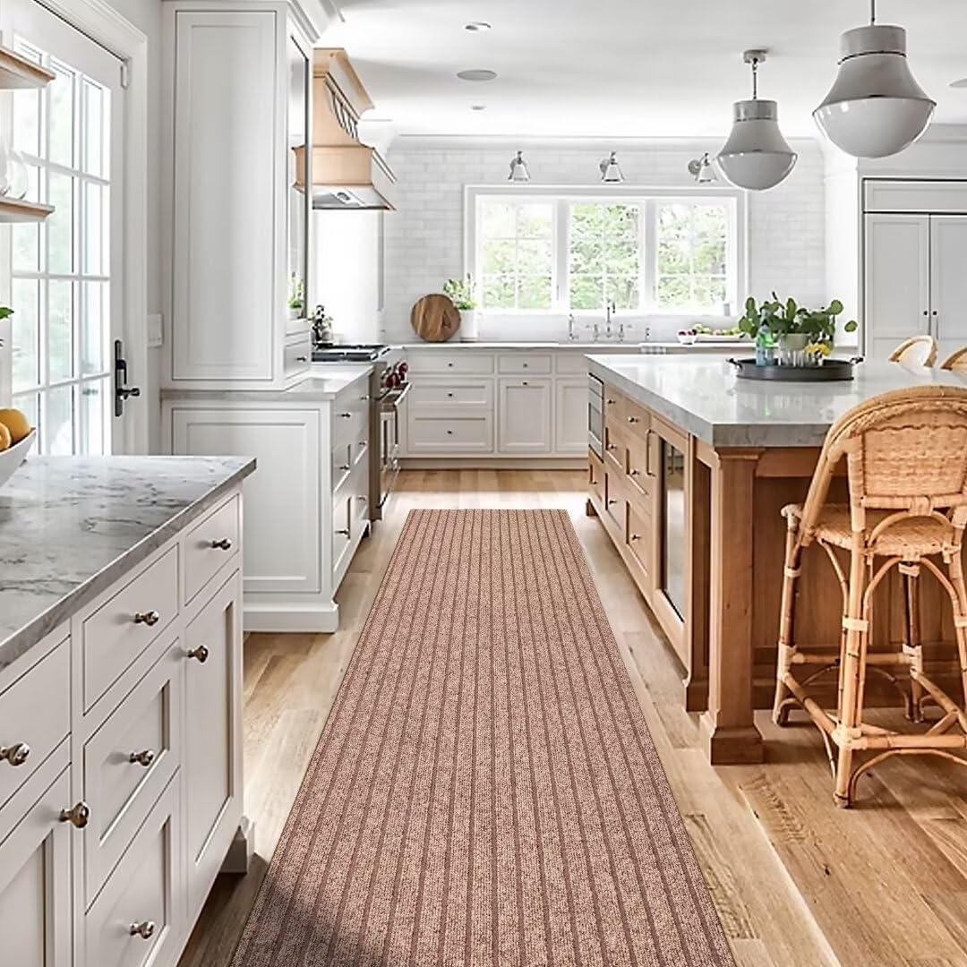 Gotohipi Custom Sizes Runner Rug 4'x5'Indoor Outdoor Utility Carpet,Area Rugs with Non Slip Rubber Backing for Hallway Kitchen E