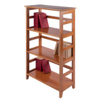 Winsome Studio 3-Tier Bookshelf 42" Honey Pine Classic Display Bookcase for Home Storage
